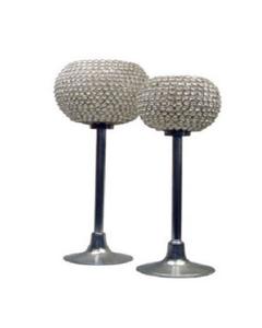 Vente en gros de chandeliers de pilier de lumière de thé de cristal d'or pour des centres de table - Product Image 1