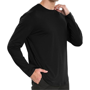 T-shirt à manches longues pour homme respirant à bas prix, logo personnalisé imprimé, t-shirt à manches longues pour homme avec la meilleure qualité bon marché - Product Image 4