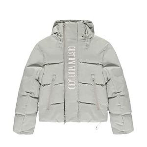 OEM venta al por mayor personalizado impermeable Ripstop Puffer chaqueta hombres Casual calle invierno abrigo desmontable capucha Stand Collar nueva condición - Product Image 1