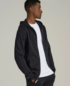 Sweat à capuche d'hiver pour hommes 100 % coton épais, impression numérique, teinture unie, prix abordable avec commande personnalisée en gros - Product Image 3