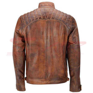 แจ็กเก็ตหนังสลิมฟิตสำหรับผู้ชาย, เสื้อแจ็คเก็ตหนังเข้ารูปคลาสสิกสำหรับฤดูหนาวมีคุณภาพดีเยี่ยมเสื้อผ้าแฟชั่นจากปากีสถานกันน้ำพร้อมขนแกะ - Product Image 3