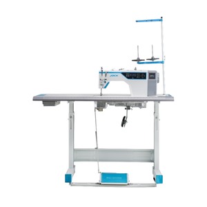 Machine à coudre industrielle informatisée JACK A4B neuve à aiguille simple avec moteur, point noué, lit plat, haute vitesse, avec table - Product Image 1