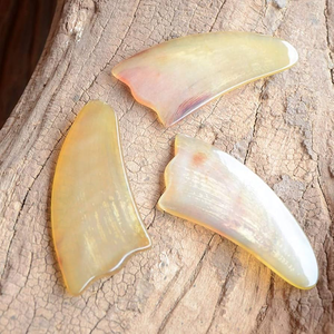 Fabrication indienne corne de buffle Gua sha planche de massage artisanat machine en vrac grattage stress corne masseur outil - Product Image 6