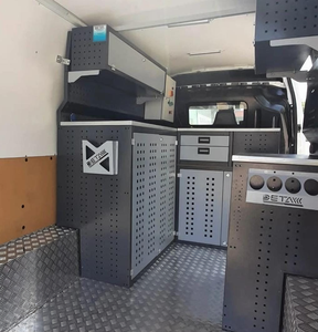 High Quality Metal Modular In-Vehicle Tool Cabinets Removable <b>Shelves</b> Padlockable 300kg Load Capacity OEM Customizable Options - Product Image 4