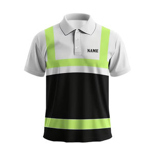 Chemise de travail haute visibilité personnalisée, chemise de sécurité réfléchissante, polo de chantier, vêtements de travail haute visibilité - Product Image 3