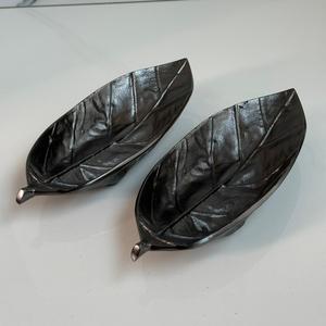 Vente flash Bol à fruits secs en feuilles avec finition nickel noir Fait à la main Utilisé pour les fêtes, les mariages et la maison au prix le plus bas - Product Image 2