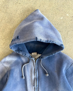 Sweats à capuche à double fermeture éclair avec logo personnalisé en gros pour femmes vestes à manches longues filetées en gros 2025 vestes de sport amples et décontractées - Product Image 6