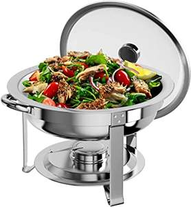 King-Juego de platos para rozadoras de cobre, equipo comercial de cocina, calentador de alimentos de oro para Hotel, restaurante - Product Image 1