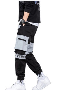 กางเกงกีฬาขายาวสำหรับผู้ชายกางเกงวิ่งทำจากผ้าขนสัตว์น้ำหนักเบาพร้อมยางยืดเอวมีบริการ OEM - Product Image 2