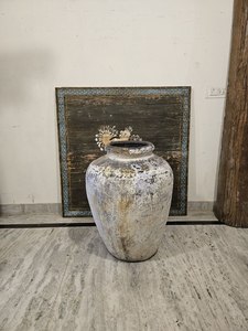 Elegantes recipientes rústicos de terracota hechos a mano, macetas de diseño Industrial para el hogar, oficina, comedor, jardín, dormitorio, sala de estar - Product Image 4