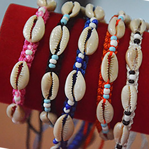 Bracelet en coquillages, bracelet en perles combiné, bijoux en coquillages avec motif pour cadeaux - Product Image 3