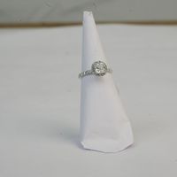 Bague pour femme en diamant de laboratoire exclusif, 0,50 carat, couleur EF, clarté VS1, taille coussin, plaqué or, or rose, argent, diamant IGI