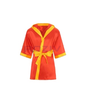 Bata de Boxeo de Nailon Hecha a Medida, Profesional, de Alta Calidad, con Capucha de Satén, Colores Personalizables, en Oferta - Product Image 1