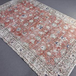 0.6x11.2 ft <b>Runner</b> Turkish Rug, <b>Red</b> Bordered Vintage Rug - Product Image 2