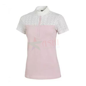 Nouveau 2023 Design femmes équestre sans manches équitation dentelle chemise hauts course spectacle chemise - Product Image 3