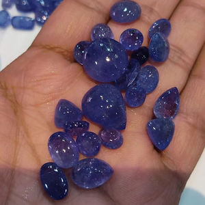 Vente en gros de tanzanite naturelle cabochon en vrac taille 5-15 carats d'Inde - Product Image 1