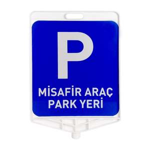 Juego de delimitadores amarillos de doble cara para aparcamiento de vehículos de visitantes, con accionamiento por cilindro hidráulico para elevadores de coches y guía de estacionamiento - Product Image 3