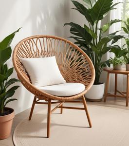 Muebles de caña y ratán de la mejor calidad, silla de ratán decorativa para sala de estar, disponible a precio competitivo - Product Image 6