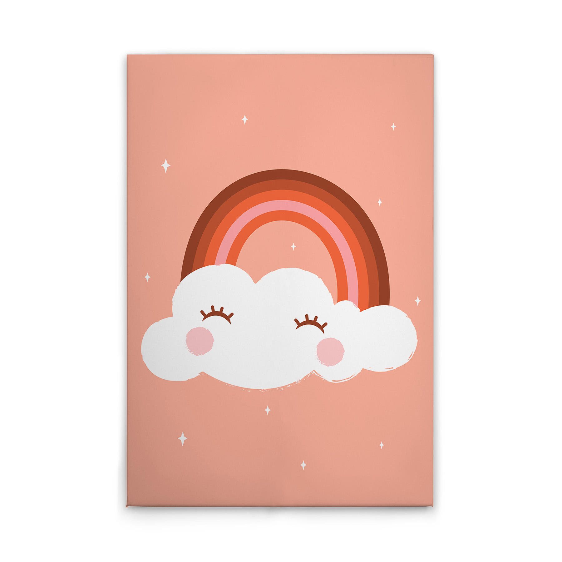 Pink, White, Brown, Orange