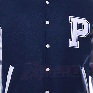 Custom Designed Men's Leather Baseball Letterman Jacket Brand New Fashion Embroidered Varsity <b>Football</b> Team Jacket for Winter - Product Image 4