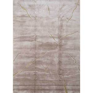 Tapis Aibz-1005 Azalea en soie de bambou noué à la main, 10 mm d'épaisseur, rectangulaire, abstrait, pour couloir, moelleux, fait main - Product Image 1