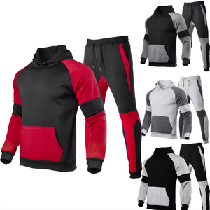 Jersey de algodón para hombre, chándal con logotipo personalizado, venta al por mayor, traje de correr de dos piezas, ropa deportiva cómoda - Product Image 3