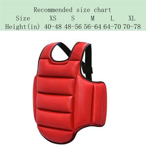 Protecteur de poitrine Taekwondo Kickboxing réversible MMA Muay Thai Garde du ventre supérieur Poinçonnage lourd Arts martiaux Sparring Boxe - Product Image 2