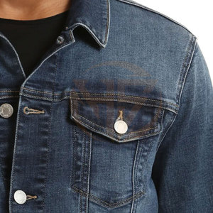 Fabrication en usine, nouvelle arrivée, veste d'hiver pour homme à manches longues, vente en gros personnalisée, veste en jean pour homme - Product Image 4