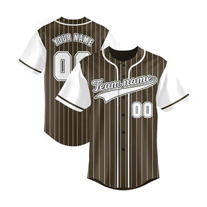Jersey de béisbol transpirable personalizable para hombres Nombre y número personalizados Opciones de talla grande Servicio OEM disponible - Product Image 5
