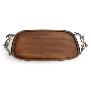 Planche à pain en bois de grenade Élégante planche à découper et de service inspirée de la nature pour le pain, les apéritifs et la décoration de cuisine - Product Image 1