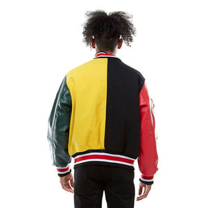 Veste Letterman universitaire en cuir pour école, collège, université avec logo brodé et couleurs de qualité supérieure Veste tendance - Product Image 6