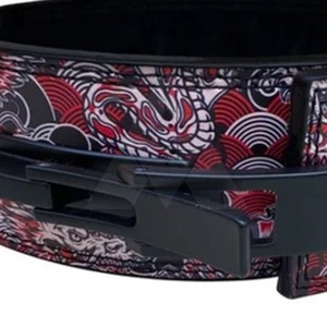 2024 ceinture de levier en peau de vache robuste pour l'haltérophilie Fitness avec Logo personnalisé ceinture de levier Anime en cuir véritable - Product Image 5