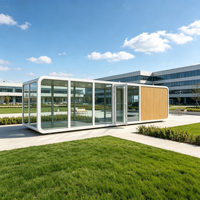 Offre Spéciale : Maison Conteneur Modulaire Préfabriquée en Acier Étanche, Cabine de Bureau pour Terres Inutilisées