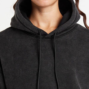 Sudaderas con capucha recortadas Streetwear Sudaderas con capucha Mujer OEM/ODM Proveedor de ropa personalizada Sudadera de mujer Ropa de invierno Sudaderas con capucha cortas para mujer - Product Image 5