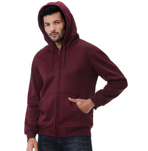 Sweat-shirt thermique vierge personnalisé de qualité supérieure 100% coton sweats à capuche lourds hommes pour l'impression personnaliser la couleur - Product Image 5