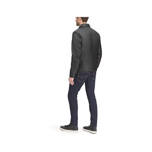 Veste en cuir véritable OEM de haute qualité, logo personnalisé et conception acceptées veste en cuir de vache 2022 - Product Image 2