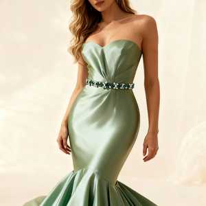 Cinturón de Novia con Pedrería Esmeralda Bridella BS437KL - Product Image 5