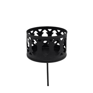 เชิงเทียนเหล็กหรูหราทันสมัยทำด้วยมือในบ้านสีดำงานแต่งงานเทศกาลคริสต์มาสเทศกาลอีสเตอร์ของตกแต่งเทียนทีไลท์ - Product Image 1