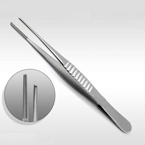 Quantité en vrac droite de qualité supérieure TC DeBakey pince à épiler à tissu pince à pouce chirurgicale 15cm pince atraumatique vasculaire logo personnalisé - Product Image 5