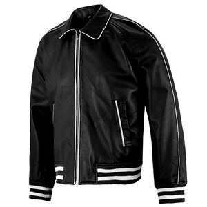 Chaquetas de Invierno para Hombre de Estilo Nuevo, Chaqueta Universitaria con Mangas de Cuero, Servicio OEM, Chaqueta Versátil de Venta Caliente para Hombre - Product Image 6