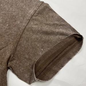 T-shirt Homme Vintage Oversize de Qualité Supérieure, Grammage Lourd, Délavé à l'Acide, avec Logo Personnalisé Imprimé sur Demande, Coupe Épaules Tombantes, Meilleure Taille pour Homme - Product Image 4