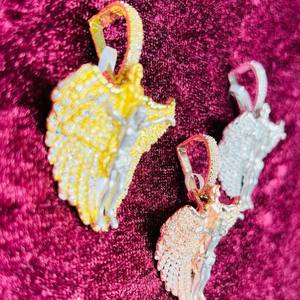 Personalizable 14K oro sólido hombres colgante de alta calidad Hip Hop diamante joyería elegante Moissanite diseño diamante probador incluido - Product Image 3