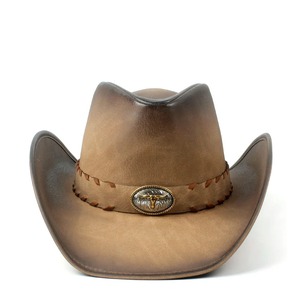 Sombrero de vaquero occidental para hombre de Cuero 100% de 36 estilos para caballero, papá, vaquera, para Hombre Sombrero, gorras de talla grande XXL, cabeza grande - Product Image 2