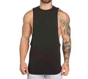 Impresión digital personalizada hombres chaleco al por mayor camisetas sin mangas de verano de los hombres sin mangas Fitness deportes sueltos camiseta sin mangas en blanco para los hombres - Product Image 4