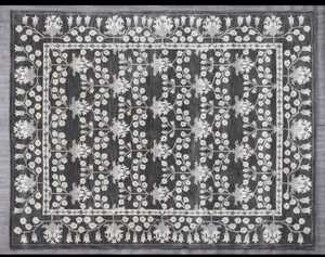 Tapis de style oriental traditionnel 100% laine personnalisable touffeté à la main en charbon de bois-taille de coureur disponible - Product Image 4