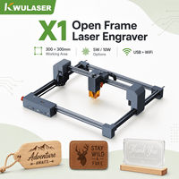 Máquinas de Grabado Láser de Escritorio, Grabador y Cortador Láser de Diodo de 20W 10W 455nm, 300x300mm, para Madera, Acrílico, Cuero, Grabado WiFi y Fuera de Línea