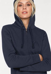Sudadera con capucha con cremallera para correr ligera y cómoda para mujer, forro polar de algodón de invierno, transpirable, para Adultos Activos, tamaño pequeño, suministro OEM - Product Image 4
