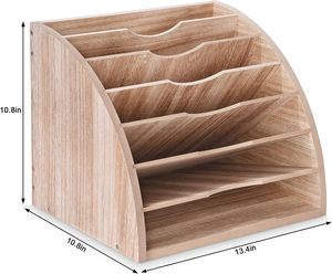 ที่จัดเก็บเอกสารแบบกระดาษตั้งโต๊ะขนาดใหญ่6ชั้นสามารถจัดระเบียบไฟล์ได้ - Product Image 6