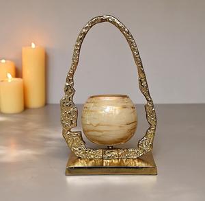 Portavelas vintage Soporte de pieza de decoración Accesorio de cena con velas románticas para mesa de comedor - Product Image 3