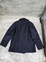 Maßgeschneiderte US Navy 740 Classic Übergröße Blanko Wolle Schwarz Alt Vintage Cord Schnelltrocknende Doppelreihige Warme Winter Herrenjacke